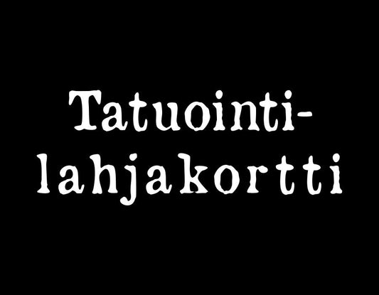 Tattoo gift card